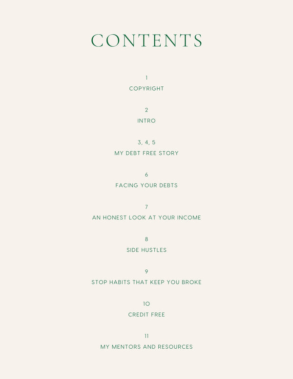 DEBT FREE GUIDE
