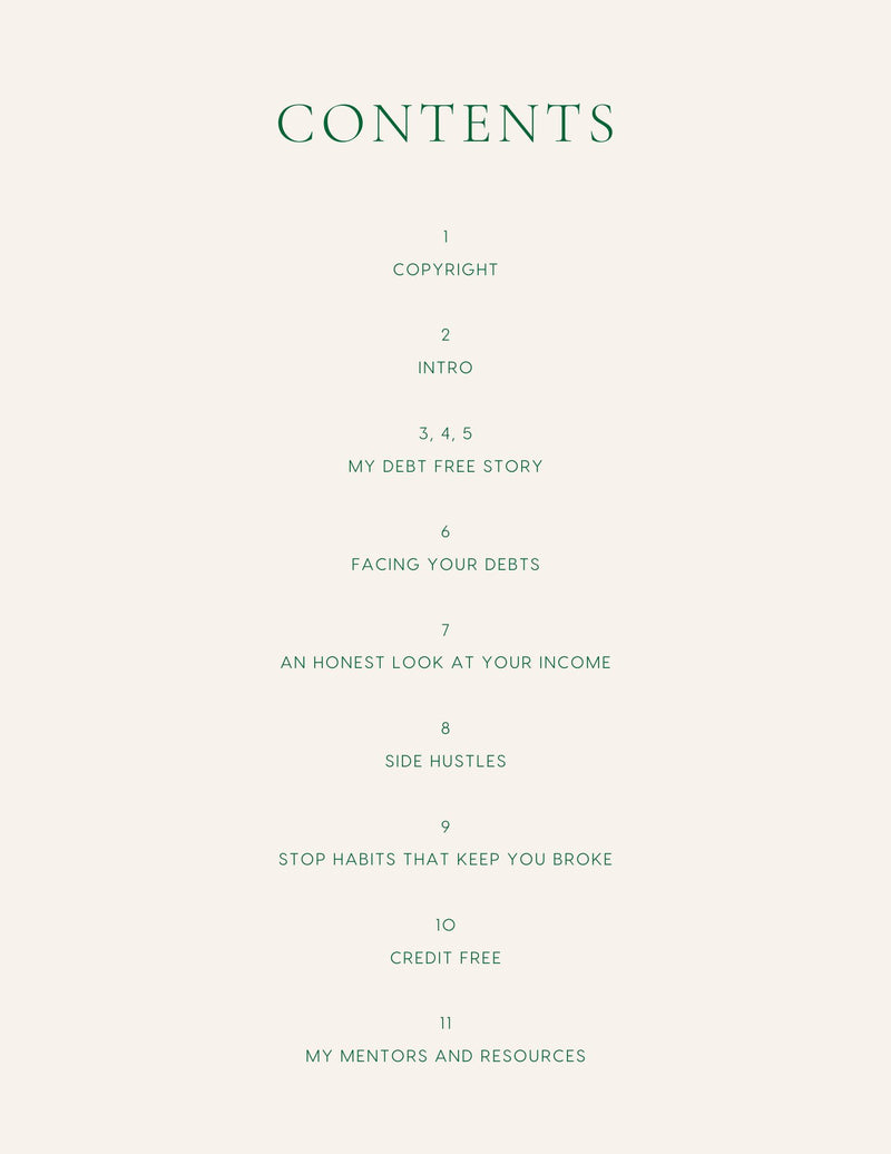 DEBT FREE GUIDE