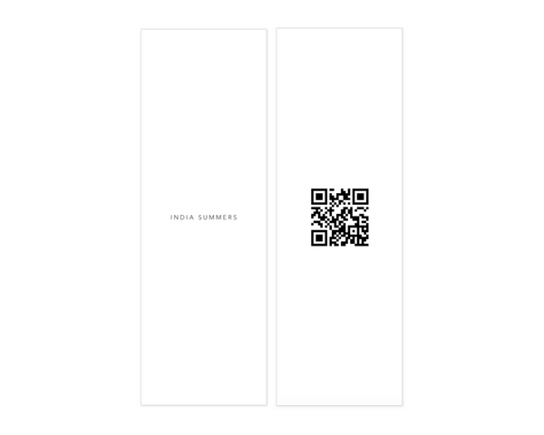 WHITE INDIA SUMMERS BOOKMARK